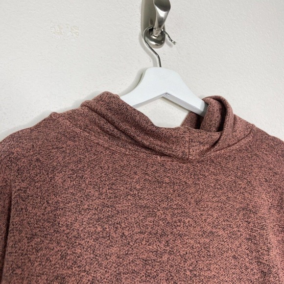 Loveappella High Low Cowl Neck Terra Cotta Sweater Sz S - Picture 8 of 11